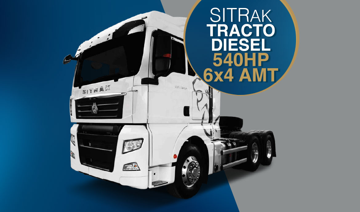 sitrak tracto diesel 540hp 6x4 amt